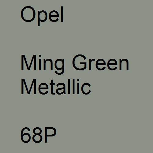 Opel, Ming Green Metallic, 68P.